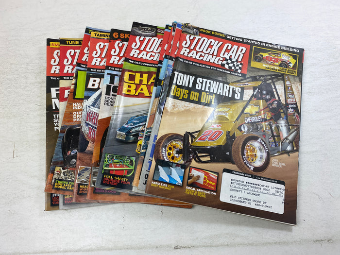 Lot of 10 Stock Car Racing Magazine 2008