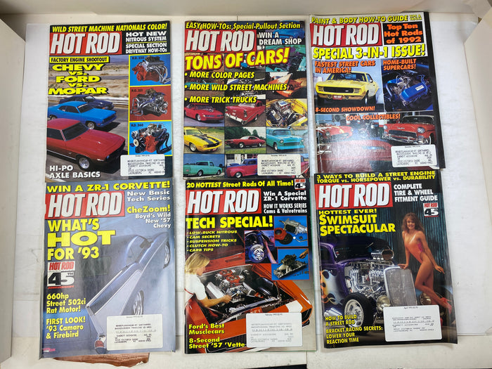 Lot of 11 Hot Rod Magazines 1992-1993