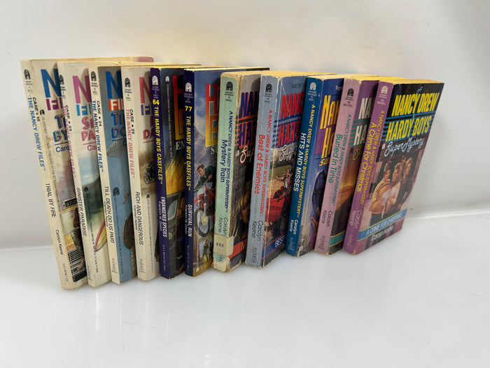 Lot of 11 Vintage 80-90s 2-Hardy Boys /4-Nancy Drew & 5-HB/ND Super Mysteries PB