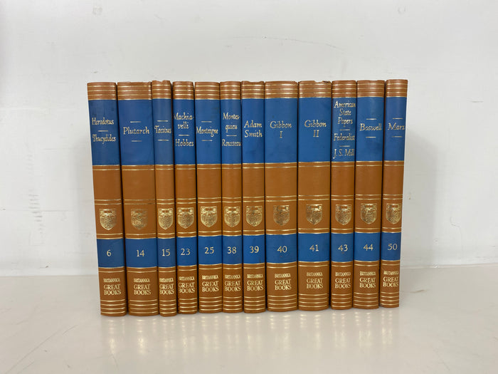 Lot of 12 Britannica Great Books of the Western World 1952 HC
