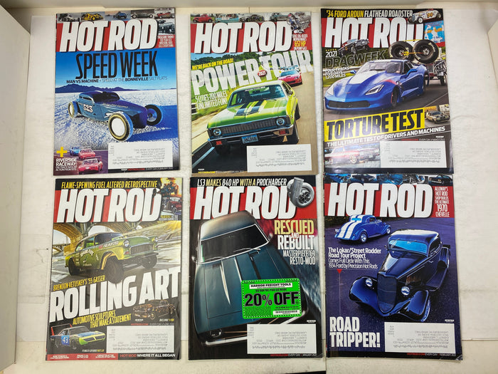 Lot of 15 Hot Rod Magazines 2021-2022
