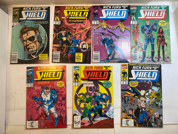 Lot of 15 Nick Fury Agent of Shield Marvel Comics 1989-1990