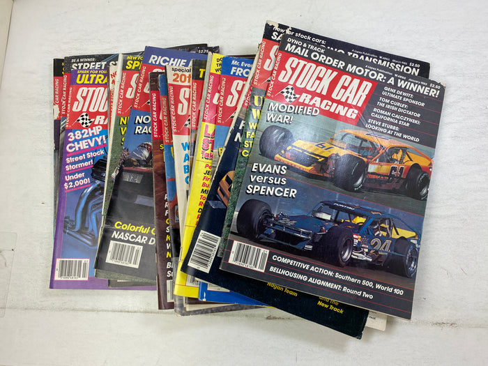 Lot of 15 Stock Car Racing Magazine 1985-1986