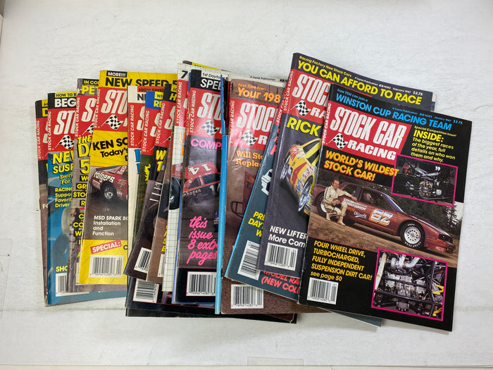 Lot of 18 Stock Car Racing Magazine 1987-1988