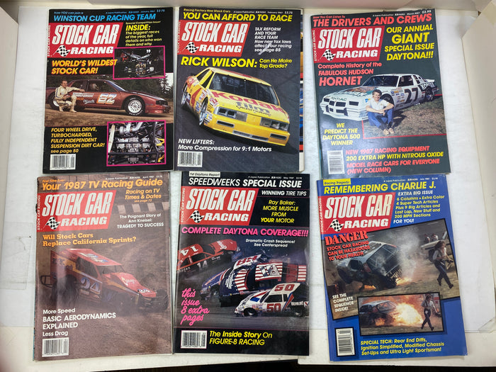 Lot of 18 Stock Car Racing Magazine 1987-1988