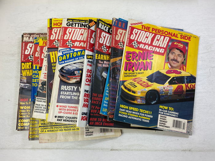 Lot of 18 Stock Car Racing Magazine 1987-1988