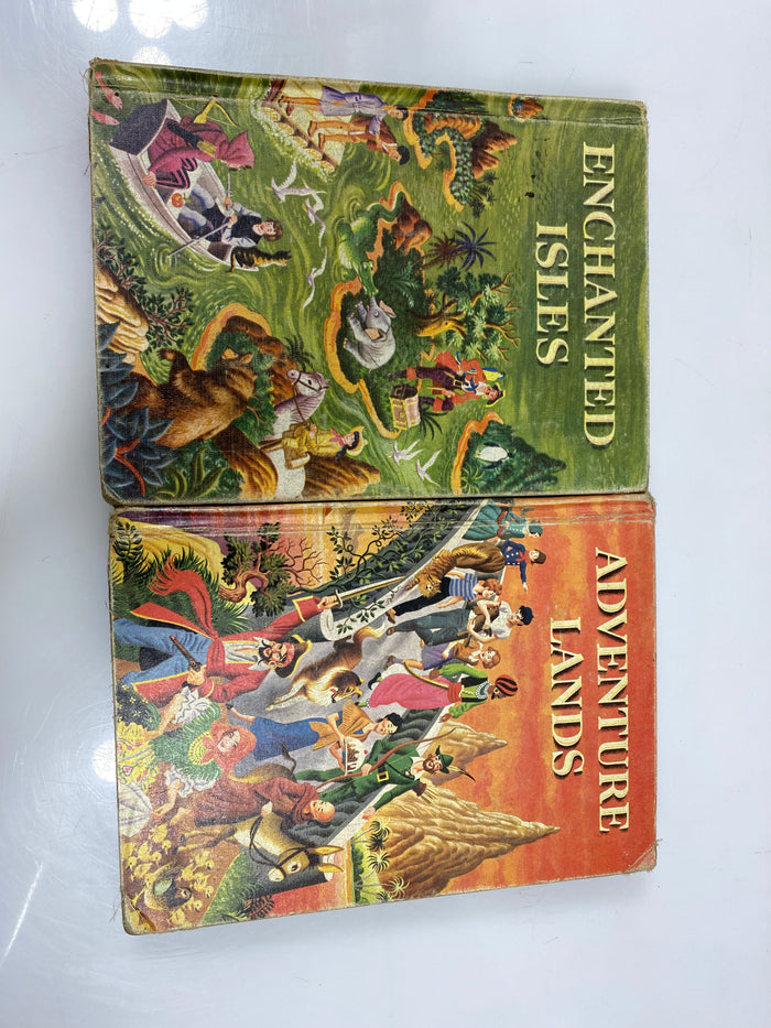 Lot of 2: Adventure Lands/Enchanted Isles 1954 HC