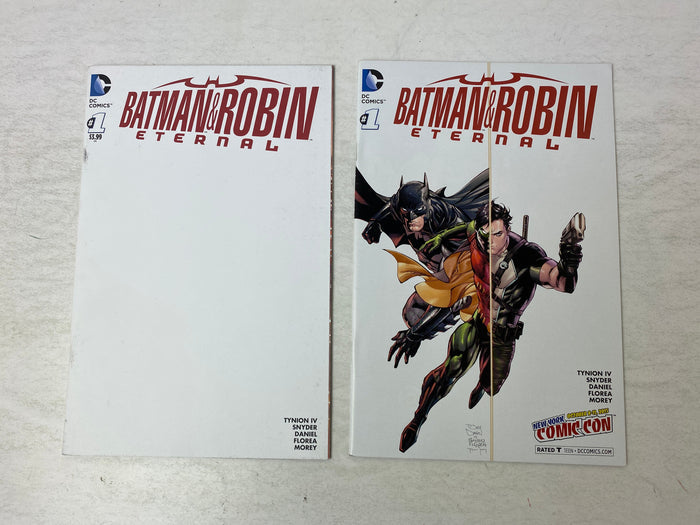 Lot of 2 Batman & Robin Eternal #1 Variant Covers DC Comics 2015