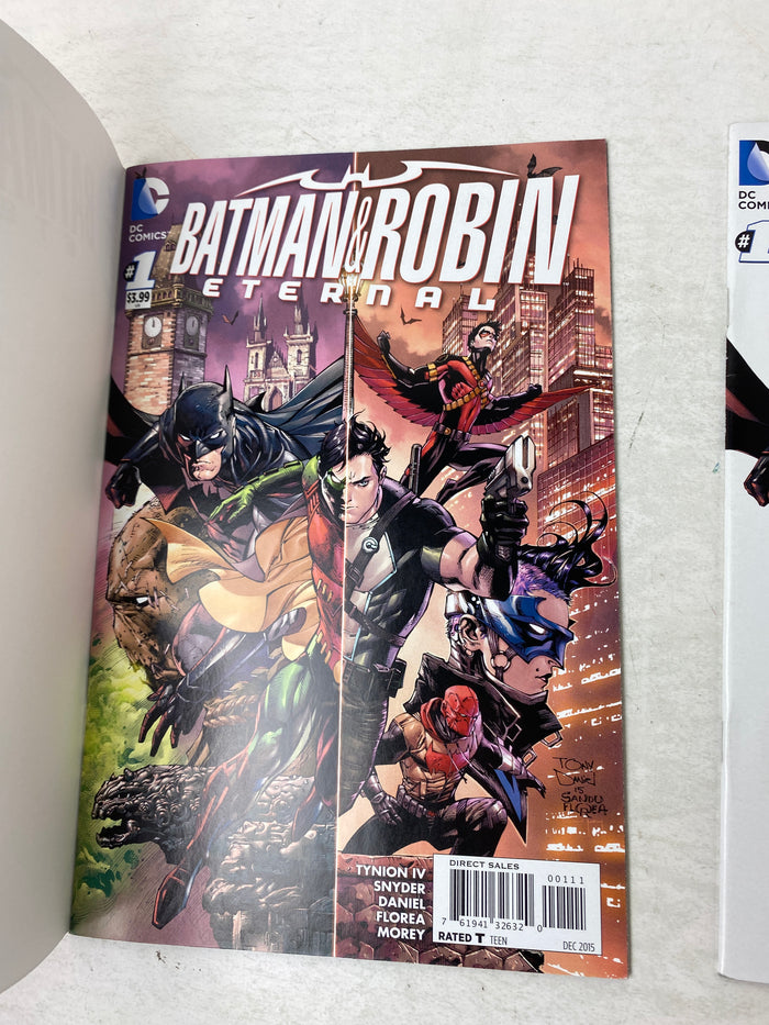 Lot of 2 Batman & Robin Eternal #1 Variant Covers DC Comics 2015