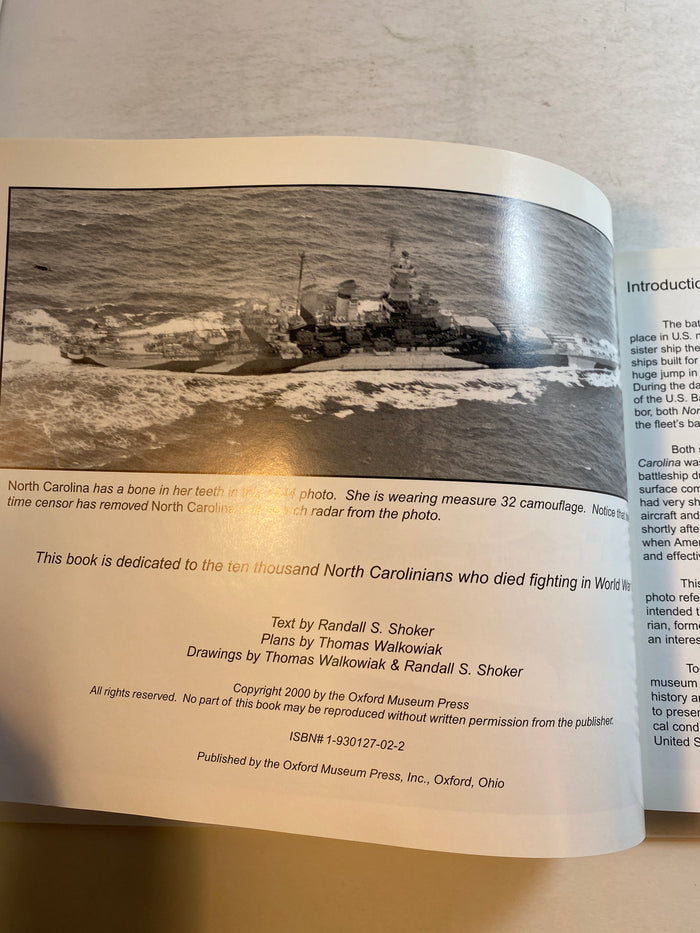 Lot of 2 Battleship Books USS North Carolina, Tennessee 1992-2000