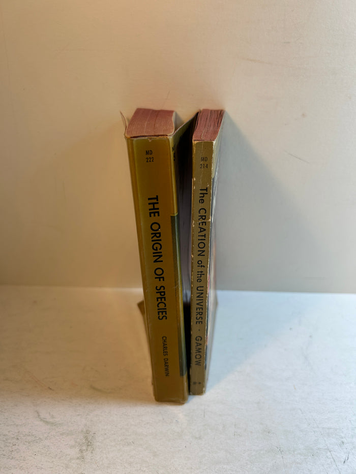 Lot of 2 Mentor Books: Origin of the Species & The Creation of the Universe SC