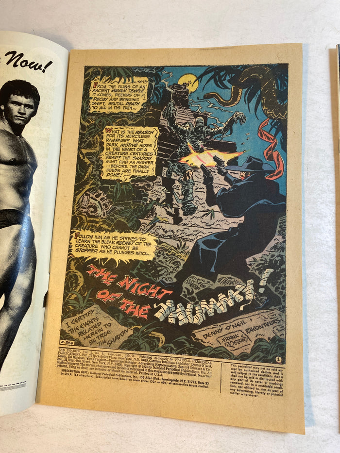 Lot of 2 The Shadow DC Comics 1975-1976