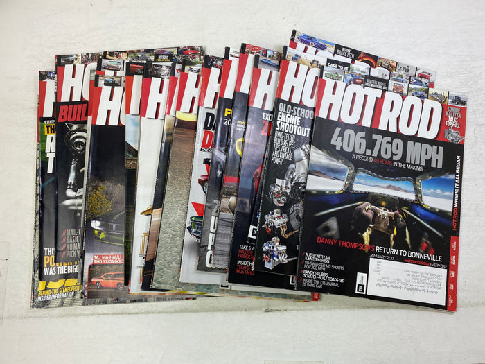 Lot of 20 Hot Rod Magazines 2017-2018
