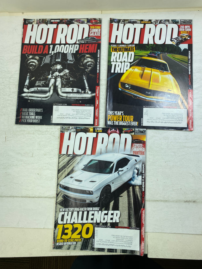 Lot of 20 Hot Rod Magazines 2017-2018