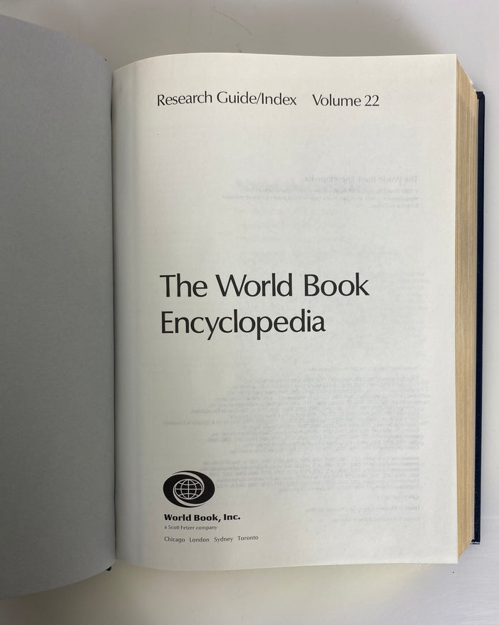 Lot of 22: World Encyclopedia World Book, Inc. 1990 HC