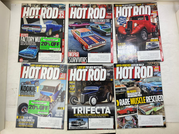 Lot of 24 Hot Rod Magazines 2019-2020 Full Run