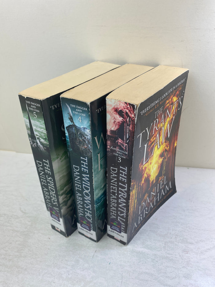 Lot of 3 Dagger Coin Books Daniel Abraham SC 2013-2016