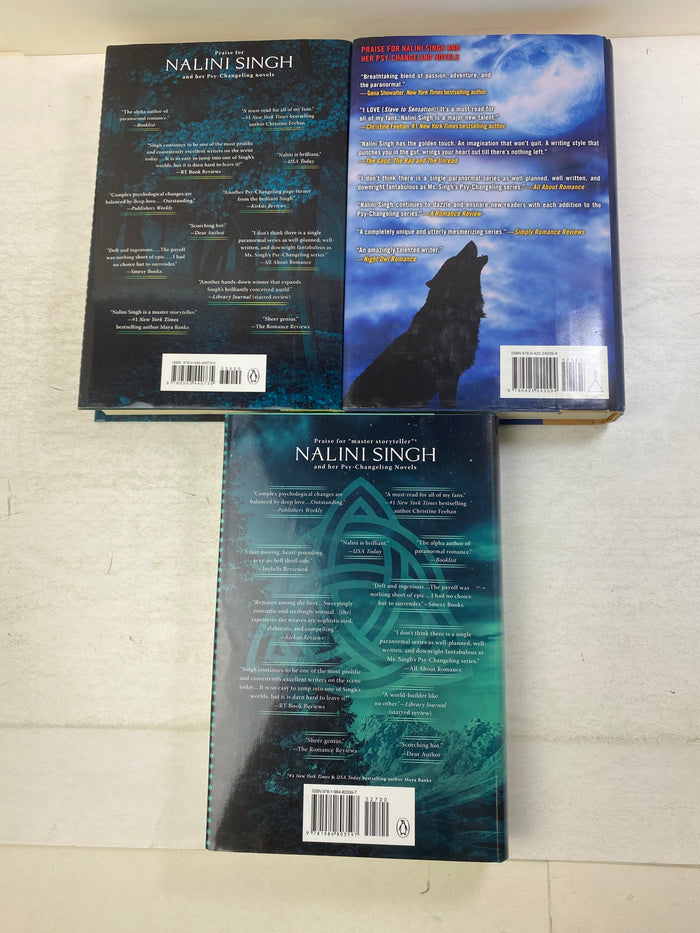 Lot of 3 Nalini Singh Psy-Changeling Trinity Novels HCDJ 2011-2024
