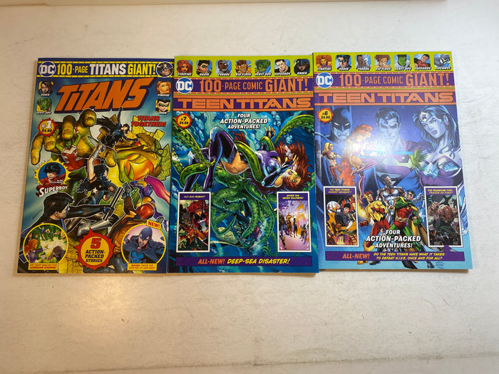 Lot of 3 Teen Titans Giant Comics DC 2018-2020