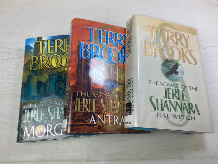 Lot of 3 Terry Brooks Voyage Shannara Books HCDJ Ex Lib 2000-2002