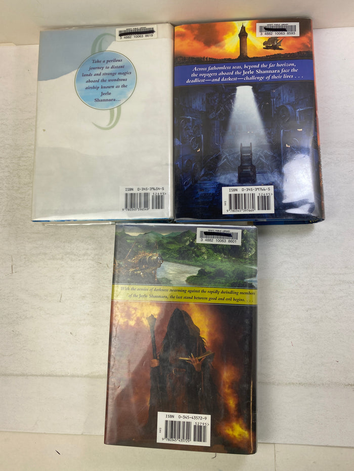 Lot of 3 Terry Brooks Voyage Shannara Books HCDJ Ex Lib 2000-2002