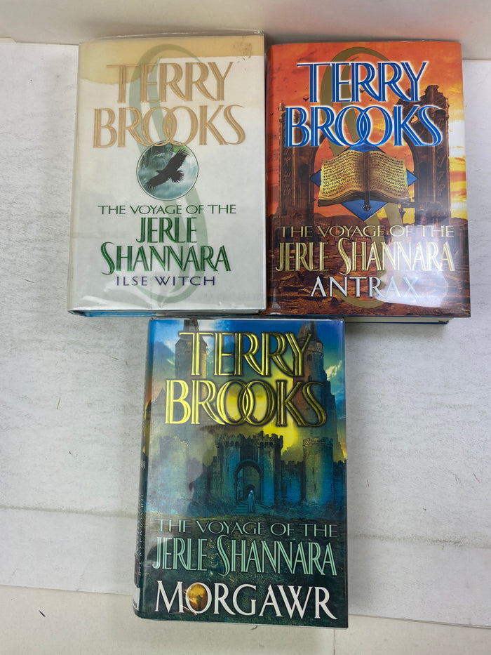 Lot of 3 Terry Brooks Voyage Shannara Books HCDJ Ex Lib 2000-2002