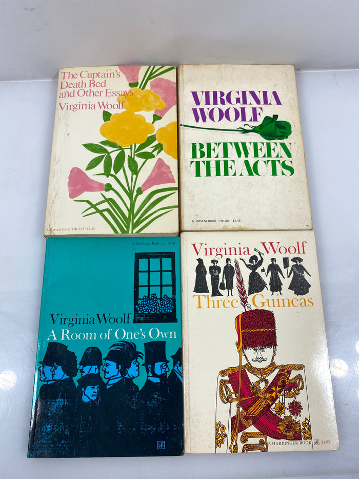 Lot of 4 1960's Virginia Woolf Paperbacks