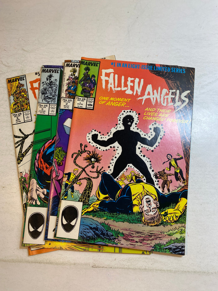 Lot of 4 Fallen Angels Marvel Comics 1987
