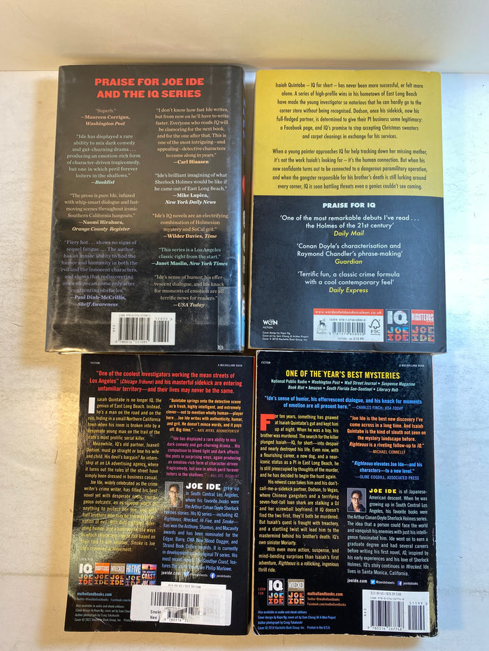 Lot of 4 Joe Ide IQ Novels 2018-2023