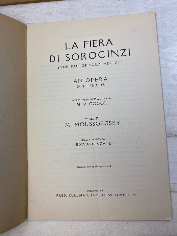 Lot of 4 Vintage Opera Programs Mignon Il Trovatore Forza del Destino