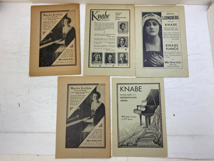 Lot of 4 Vintage Opera Programs Mignon Il Trovatore Forza del Destino