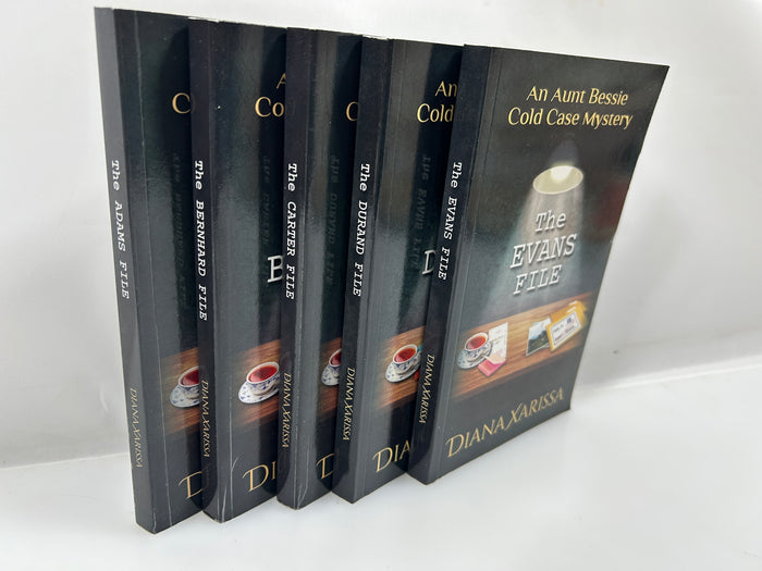 Lot of 5 Aunt Bessie Cold Case Mysteries A-E Diana Xarissa 2021-2022 SC