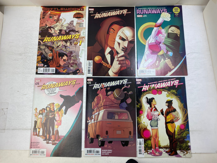 Lot of 6 Runaways Marvel Comics 2015-2021
