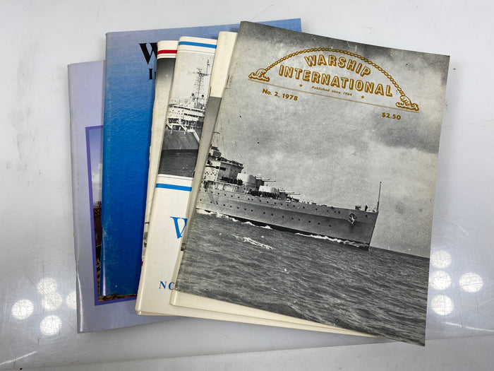Lot of 6 Warship International Magazines 1978-1979