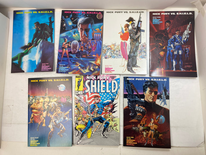 Lot of 7 Nick Fury Vs. SHIELD Marvel Comics 1983-1988