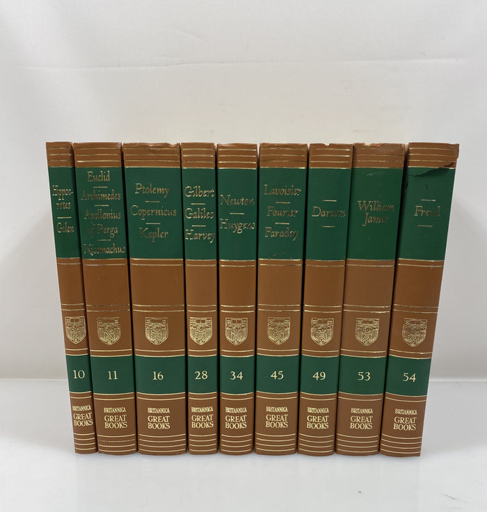 Lot of 9 Britannica Great Books of the Western World 1952 HC