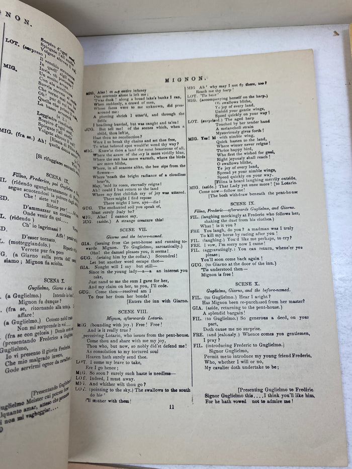 Lot of 9 Vintage Opera Programs 1950s-1970s