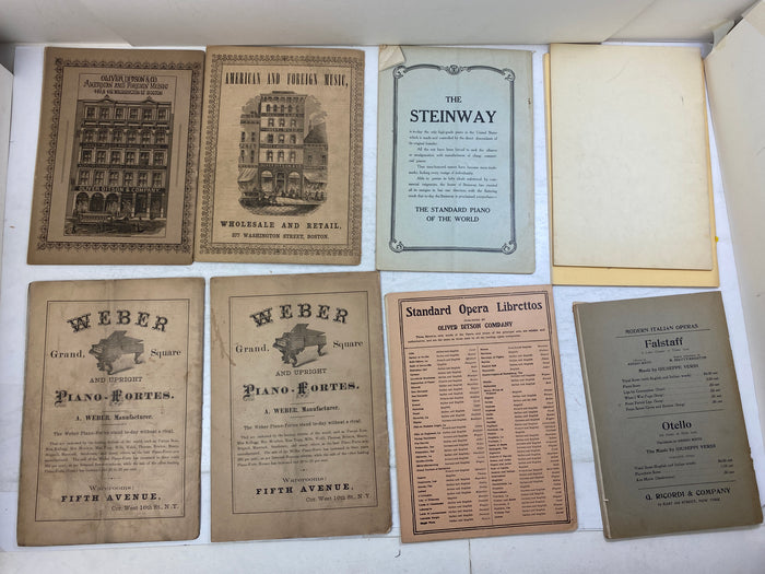 Lot of 9 Vintage Opera Programs 1950s-1970s