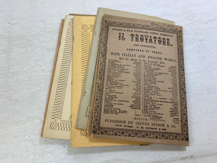 Lot of 9 Vintage Opera Programs 1950s-1970s
