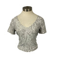 Lululemon Align T-Shirt Cheetah Camo Antique White Multi Print V Neck Women's Size M
