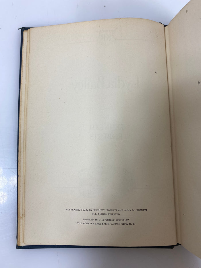 Lydia Bailey by Kenneth Roberts 1947 HC