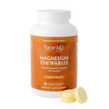 BrainMD Magnesium Chewables:  image of an orange supplement bottle against a transparent background