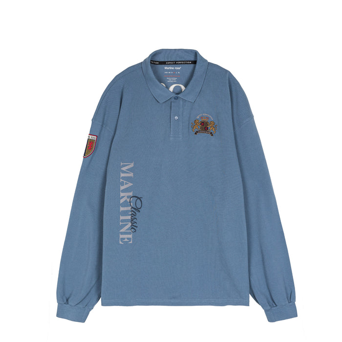 Martin Rose Polo Longsleeve (Blue)