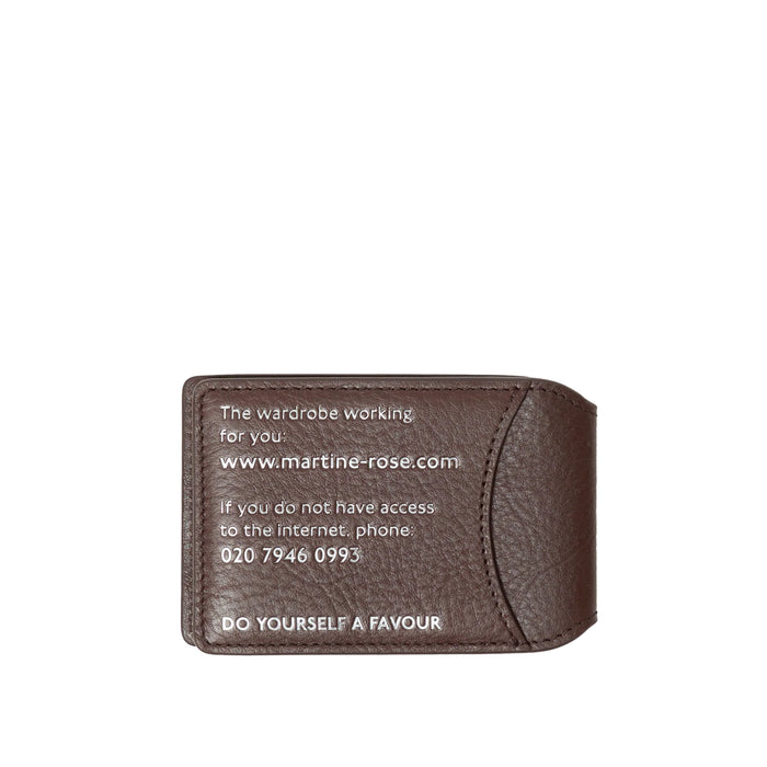 Martine Rose Oyster Card Wallet (Brown)