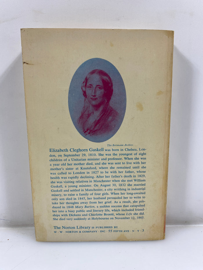 Mary Barton by Mrs Gaskell Norton Library 1958 SC