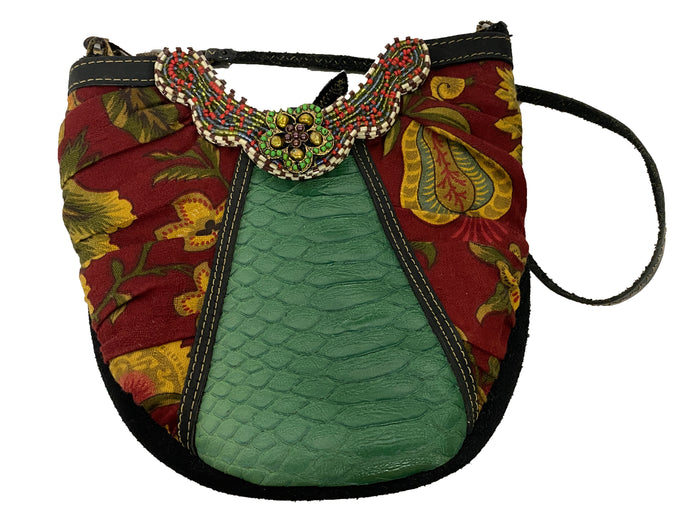 Mary Frances Floral Bucket Bag
