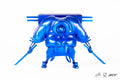 Master 9 Eyes: AlphaC metal Blue 1/12 Vinyl