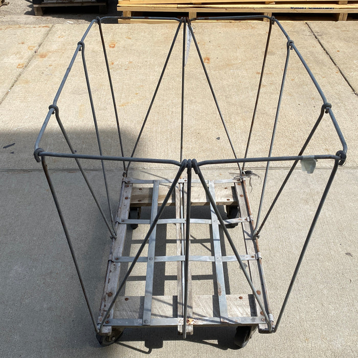 Metal Wire Frame Wheeled Multi-Purpose Cart