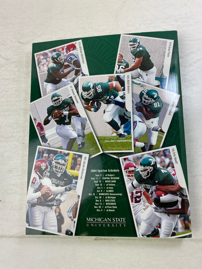 Michigan State Football 2004 Media Guide SC