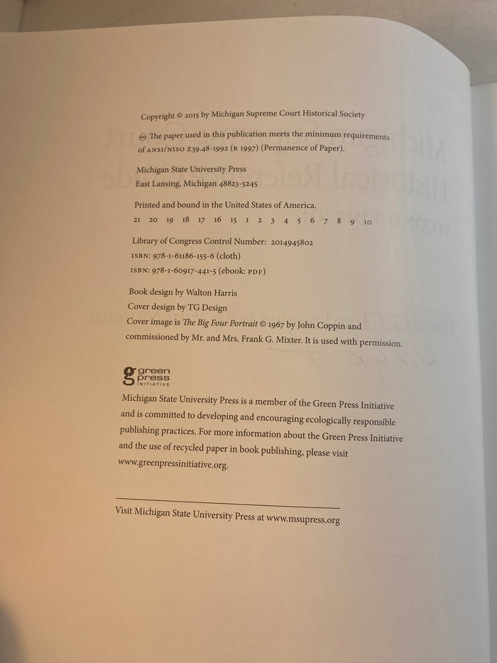 Michigan Supreme Court Historical Reference Guide HCDJ 2015